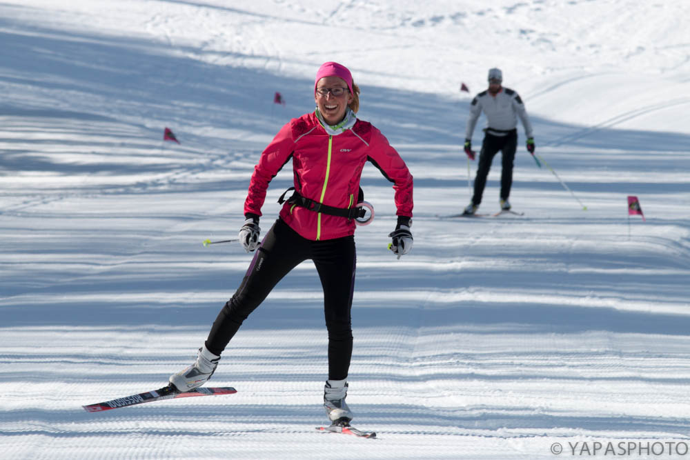 L'une des ouvreuses de la course